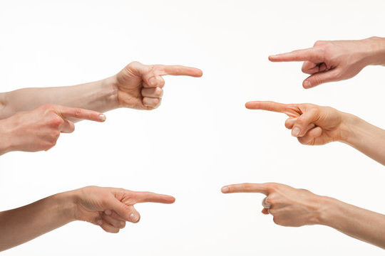 finger pointing